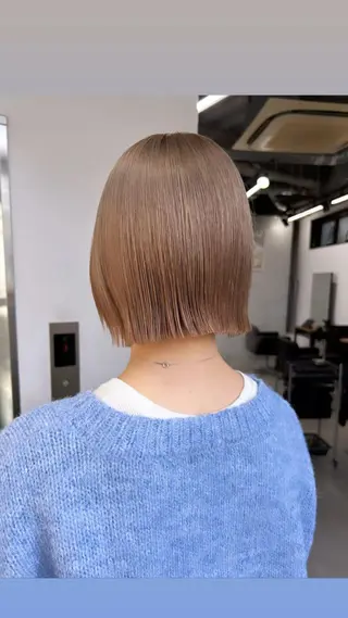 ショート カラー 🧸艶々韓国ヘア 🧁mizunaのヘアスタイル