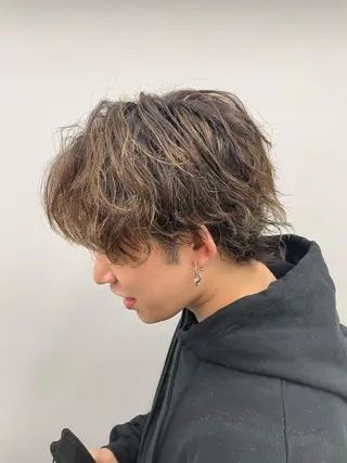 ショート パーマ ヘアアレンジ メンズ ⚡️王道メンズ⚡️ 北千住駅近!のヘアスタイル