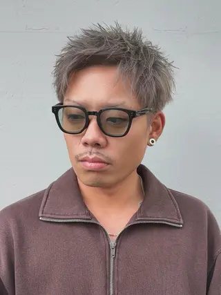 ショート カラー メンズ 勝木 拓のヘアスタイル