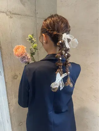 ロング ヘアアレンジ 美髪× ヘアセット✨Araiのヘアスタイル
