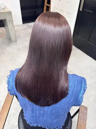 カラー ちはな‎🤍 ヘアセット／縮毛矯正のヘアスタイル