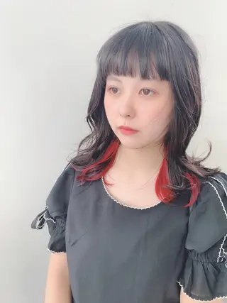 ミディアム カラー 松川 智行のヘアスタイル