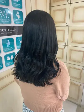 ロング カラー ヘアアレンジ 透明感カラー 古山 結季🌙🖤のヘアスタイル