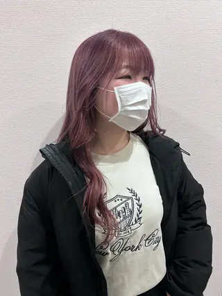 カラー SALOWIN 新宿三丁目me+所属・レイヤー/ボブ/ パーマ/HARUKAのヘアスタイル