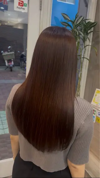 セミロング 艶髪🥣透明感カラー 🫧前田奈津実のヘアスタイル