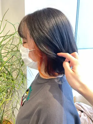 ショート カラー ハイトーン×レイヤー ／遠藤将太のヘアスタイル