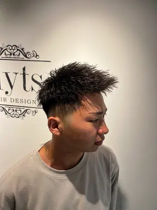 ショート カラー パーマ メンズ 💈men's💈 satoru中目黒のヘアスタイル