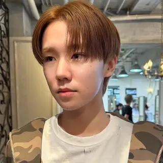 ショート カラー パーマ メンズ GOTODAY SHAIRE SALON 原宿verno店所属・【センターパート】 大竹 龍之介のヘアスタイル