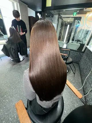 ロング パーマ 髪質改善⭐️縮毛矯正 中野⭐️Rinaのヘアスタイル