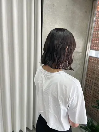 パーマ ボブパーマコテ巻き風 パーマNo1深江秀平のヘアスタイル