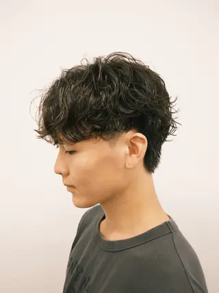 ミディアム パーマ メンズ 🏁メンズパーマ/ RYOYAのヘアスタイル