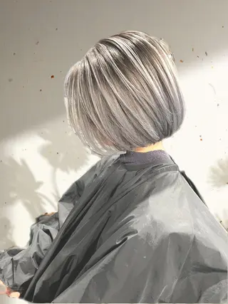 ショート カラー 山田隆成/韓国カット バレ、ハイライト得意のヘアスタイル