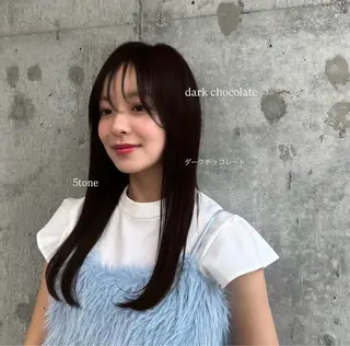 セミロング カラー 🫧韓国ミディアム カット🫧/ナナミのヘアスタイル