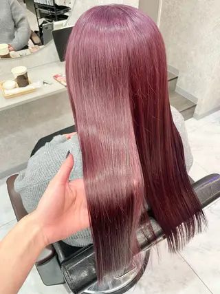 ロング 🦋ハイトーン🦋 石山 希理🦋のヘアスタイル