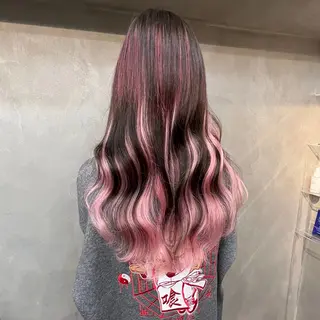 ロング ❤️‍🔥シールエク ＋カラー京❤️‍🔥のヘアスタイル