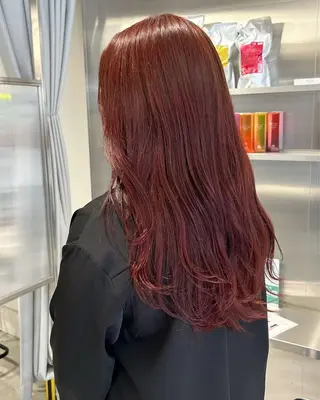 セミロング ARISA︎ メンズハイトーンのヘアスタイル