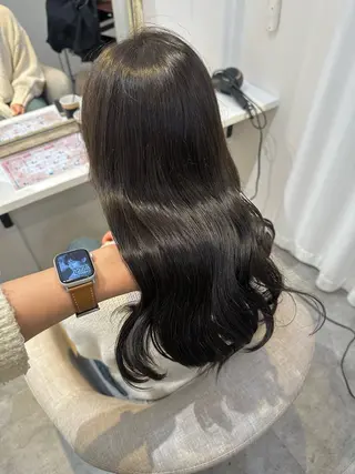 ロング カラー Rinka/梅田/ 透け感カラー🤎のヘアスタイル