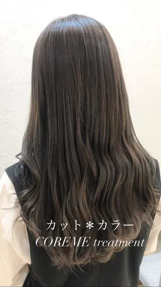 ロング カラー 縮毛矯正/髪質改善/ 艶髪ササキナツミのヘアスタイル