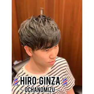 ミディアム 岡崎 海人のヘアスタイル