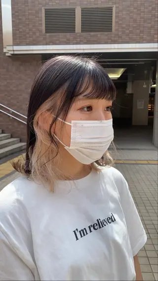 ミディアム 前橋 姫奈のヘアスタイル