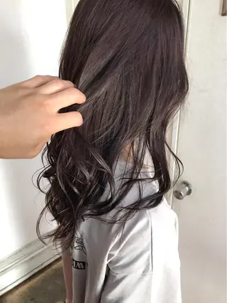 ロング カラー ヘアアレンジ 三輪 太一のヘアスタイル