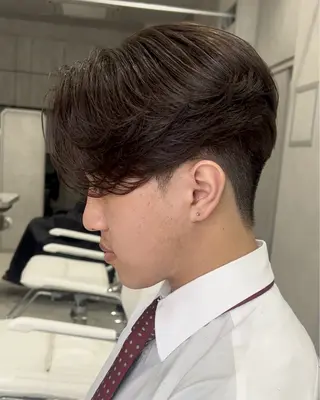 パーマ メンズ 毛流れ/メンズパーマ kanata/溝の口のヘアスタイル