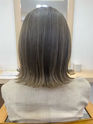 ミディアム 顔まわりカット/金山 /大園芽依のヘアスタイル