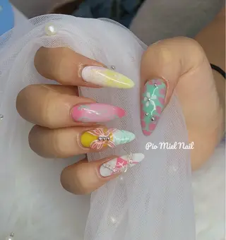 ネイル HANA 長さだしのネイルデザイン