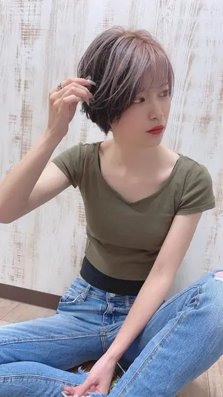 ショート カラー 【DECIDE L.A.W】氏原　将のヘアスタイル