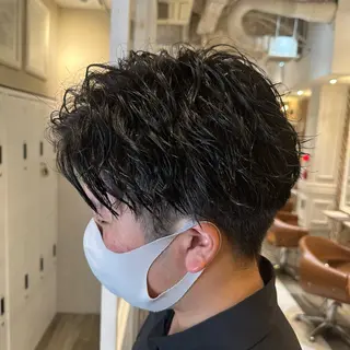 パーマ メンズ 石井秀二郎メンズ パーマ京都河原町のヘアスタイル