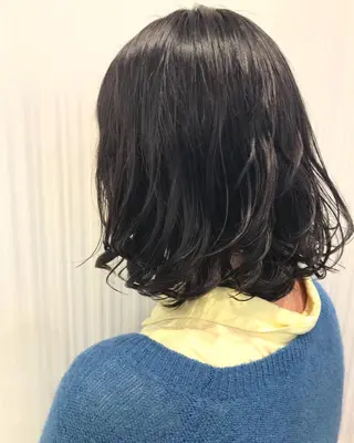 ミディアム パーマ 中川 拓弥のヘアスタイル