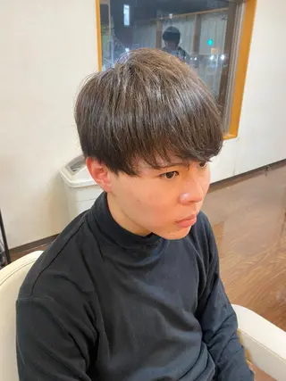 ミディアム メンズ 🌟夜から通える🌟 メンズ専門店長RENのヘアスタイル
