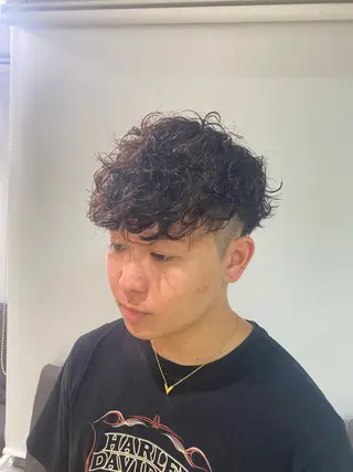 メンズ ハードパーマ Rico💜のヘアスタイル
