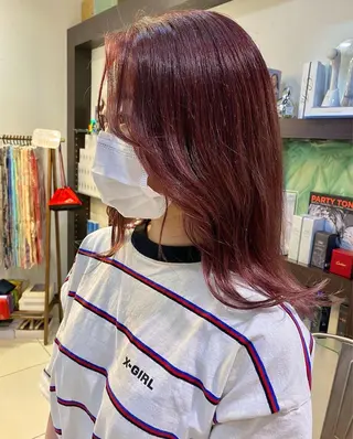 ロング カラー 酸スト/フェザー パーマ/三谷海斗のヘアスタイル