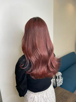 セミロング カラー パーマ ヘアアレンジ newi grande 横浜店のヘアスタイル