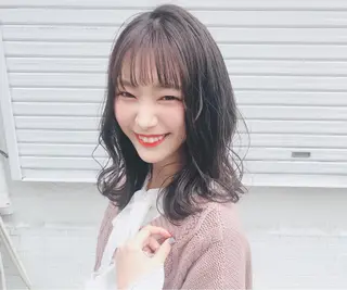 ミディアム カラー ✨うるツヤ髪質改善✨ 林 大樹のヘアスタイル