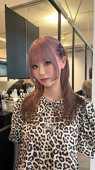 ロング カラー フカミ マナカのヘアスタイル