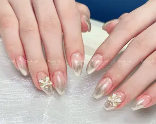 ネイル candy nail 韓国風ワンホンネイルのネイルデザイン