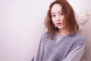 セミロング カラー パーマ ヘアアレンジ 可愛いを作る神 ナオヒロのヘアスタイル