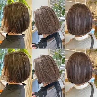 ショート 白髪ぼかしハイライト 💫ミネ ヒロシのヘアスタイル