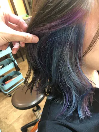 ミディアム カラー 原宿サロン代表 デザインカラー伊藤卓のヘアスタイル