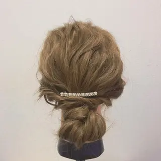 セミロング ヘアアレンジ Satsuki ✂︎♡のヘアスタイル