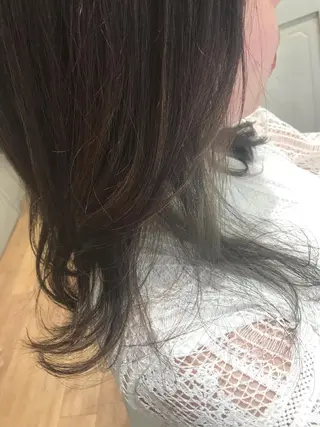 セミロング カラー 🥛洒落髪小顔cut なら龍崎🥛のヘアスタイル