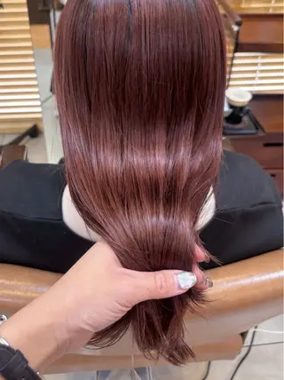 ミディアム カラー 頭皮×髪質改善 透明感カラー💎中村のヘアスタイル