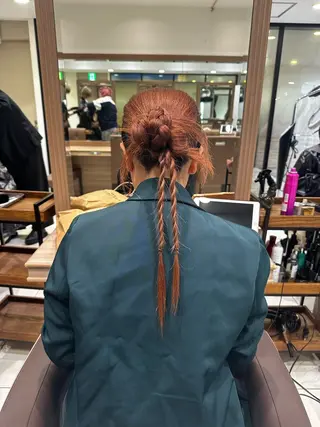 ロング ヘアアレンジ ヘアセット/メンズ パーマChihoのヘアスタイル