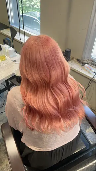 ロング 渋谷ケアブリーチ ❤️‍🔥徳田空悟のヘアスタイル