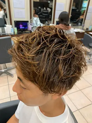 ショート メンズ Zina天王寺 CHIAKIのヘアスタイル