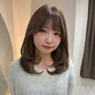 ミディアム カラー iga/渋谷個室🍀 艶髪カラー✨のヘアスタイル