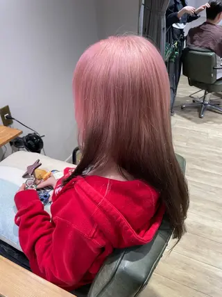 セミロング カラー ブリーチ超特化美容師 ☯️ルカ✡️💫のヘアスタイル