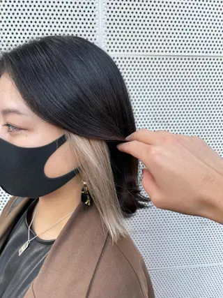 ミディアム カラー 安田和洋 ブリーチカラー特化のヘアスタイル